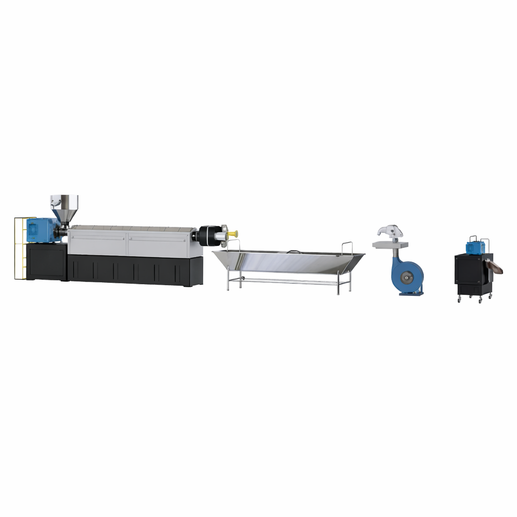 TWO STAGE RECYCLING EXTRUDER